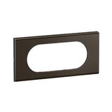 PLATE 2G LARGE SATIN DARK NICKEL