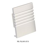 Terminal without hole for PC, silver color, 1 pc