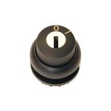 M22S-WRS-A1 Key-operated actuator, maintained, 2 positions, Key withdrawable: 0, Bezel: black