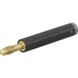 4 mm plug, solder connection, 2.5 mm², black, 64.2051-21