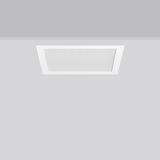 TOLEDO FLAT+ square, 19 W, 2000 lm, 827-865, white, DALI Recessed down