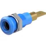 4 mm socket, plug-in connection, mounting Ø 8.1 mm, blue, 64.3040-23