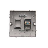 Touch panel 3 modules, Modul 1: 1 touch field, Module 2: 4 touch fields, Module 3: 1 touch field, Fixing: horizontal, Silver mist
