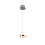 Dios LED pendant 1-pc brushed steel