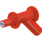 Magnetic adapter, 7 mm magnetic head to 4 mm socket, red, CAT IV, 66.9516-22