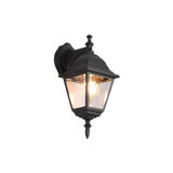 Livenza wall lamp E27 matt black lantern downwards