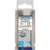Metal drill bits HSS-Co, DIN 338 5,3 x 52 x 86 mm 10 pcs.