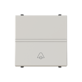 Push-button, SP with bell symbol - 2M - Dune