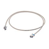 SLIM Patchcords Round U/FTP Cat.6a, AWG32, LS0H, grey, 1.0m