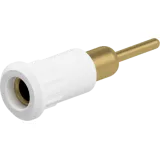 4 mm socket, round plug connection, mounting Ø 8.2 mm, white, 64.3012-29