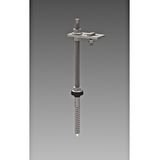 Hanger bolt M12x300 with adapter plate Rail profile 37/45/65