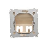 Single switch, (module), 10AX, quick connection, cream white/electro white