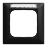 1721 NS-915 Cover frame with labelling field with label space 1-gang black matt - Busch-balance SI