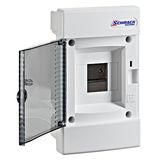 Flush-mounted enclosure 1-row, 4MW, for partition wall