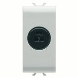 AUDIO AND VIDEO SOCKET -  FOR LOUDSPEAKER - 1 MODULE - SATIN WHITE - CHORUSMART
