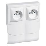 2-post frame for surface-mounted equipment + 2 PC F/B for 20x80 plinth