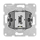 One-gang push button insert illuminated, 1 NO, cage clamps