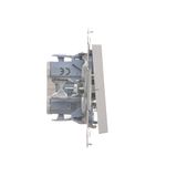 Triple surface mounted box, satin, metallized