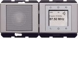 Radio Touch and loudspeaker Arsys stainless steel, lacquered