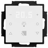 Off button, 6-cl., 2xtemp.,with display.,2xlights.,2xcurtains, input/output.