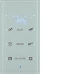 KNX glass sensor 3g thermostat, display, intg bus coupl. ,KNX-TS senso