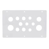 Cable entry gland plate WST with 4xM16, 5xM20, 2xM25, 2xM32