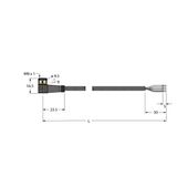 Actuator and Sensor Cable, PVC Connection Cable   PKW4M-2/TEY