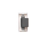 Double button with light indicator box for switches and push buttons, black matt