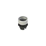 Spring-return booted pushbutton without lens