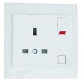 EARTH SOCKET W/SWITCH (BRITISH TYPE) ICE