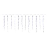 LED Christmas garland – icicles, 12 pcs, 3.6 m, indoor and outdoor, cool white
