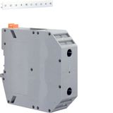 DIN rail terminal 35-150mm², gray