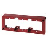 Frame 3gang surface-mtd, surface-mtd, red glossy
