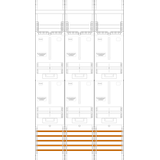 Counter field Z316, 3 fields, H=1350mm, 6-3.HZ (Z316)