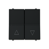 Push-button blind control - 2M - Matt Black