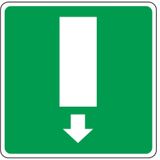Safety sign - Al - Dimensions: 250x250 mm