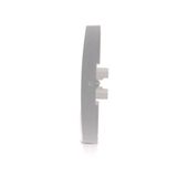 Single button for switches and push buttons, Silver matt, metalic
