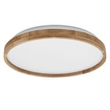 LED ceiling luminaire Orbis Alison 395 24W 830 ClickDim wood