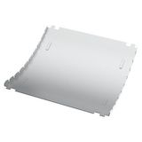 COVER FOR CONVEX DESCENDING CURVE 45° - NOT PERFORATED - BRN80 - WIDTH 605MM - RADIUS 150° - FINISHING HDG