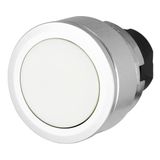 Push-button, flush-mount, momentary, white
