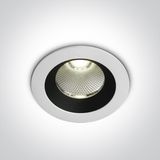 WHITE COB LED 12W CW IP65 38deg 700mA DARK LIGHT