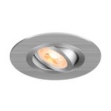 NEW TRIA® 75 XL, recessed ceiling light, round, max. 10W , GU10, aluminium