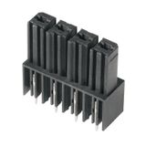 PCB plug-in connector, female header, closed side, THT solder connection, 7.62 mm, Number of poles: 6, 180°, Solder pin length (l): 3.5 mm, tinned, black, Box