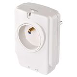 Surge Protector 918J, single socket, white