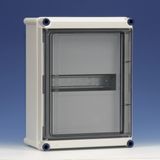 Encl. hinged cover+top head rail 1 slot
