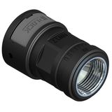 AFPA-29M32MB zwart  Wartel metalen binnendraad metrisch