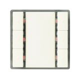 5WG12232DB13 - KNX Pushbutton, triple, with status LED, titanium white, i-System