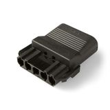 Coupler 5-p plug, str-rel, blk