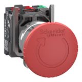 Metal D40 E-stop TTR 2 NC + 1 NO Push-in