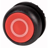 M22S-D-R-X0 Pushbutton, RMQ-Titan, Flat, momentary, red, inscribed, Bezel: black